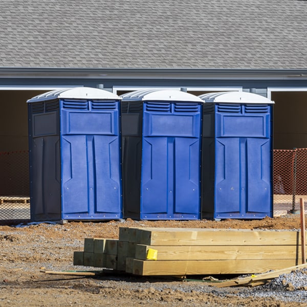 are there any restrictions on what items can be disposed of in the portable restrooms in Alpine